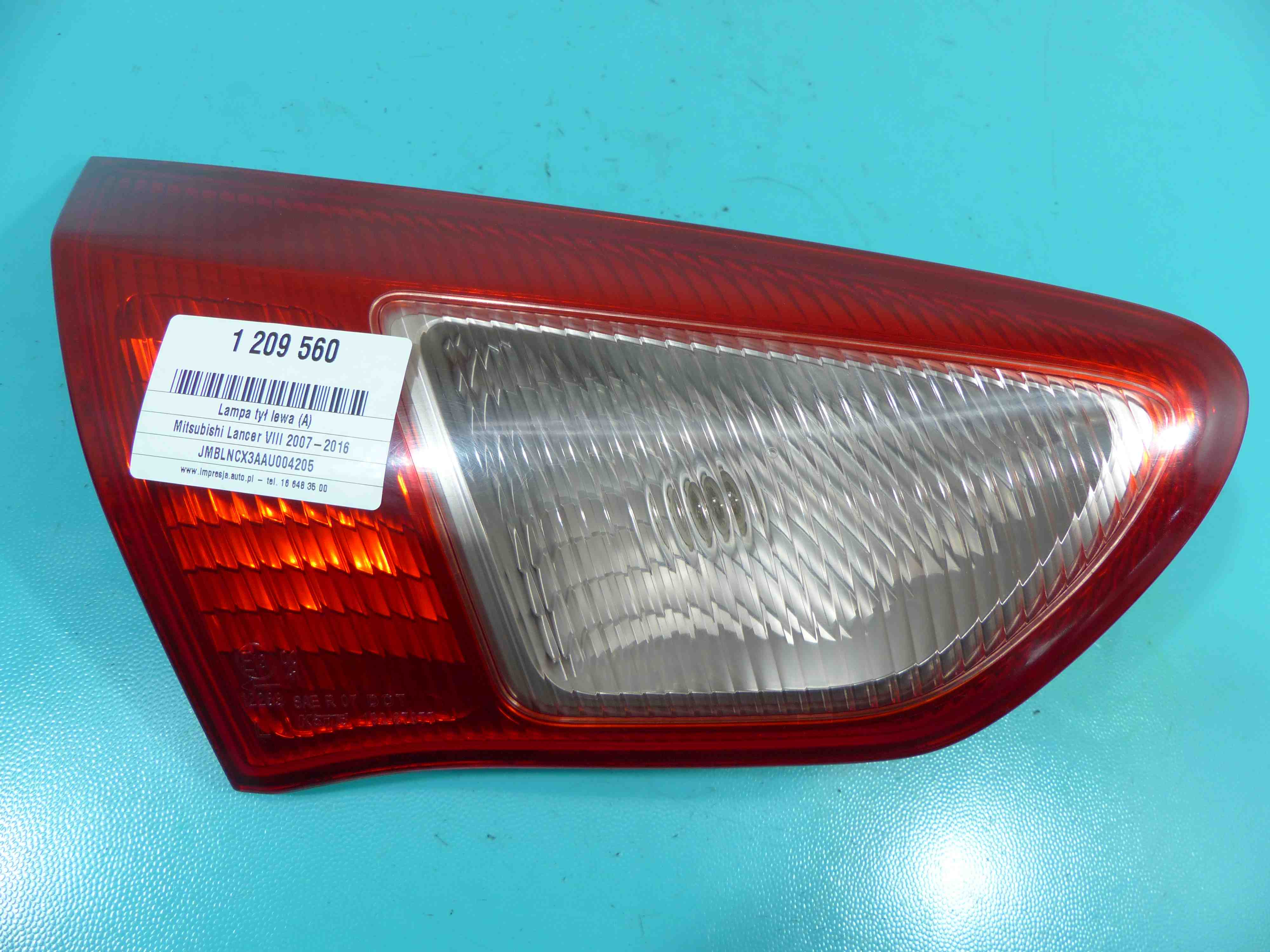 Lampa Ty Lewa Mitsubishi Lancer Viii Hb