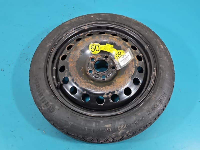 Koło zapasowe 17" dojazdowe dojazdówka VOLVO V70 III Marka: Continental Rozstaw śrub: 5x108 Korozja