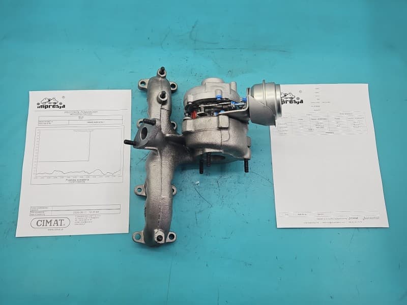 Turbosprężarka Regenerowana Audi A3 8L 1,9 tdi 110KM 454195-1 VNT15 038253019D 038253019A