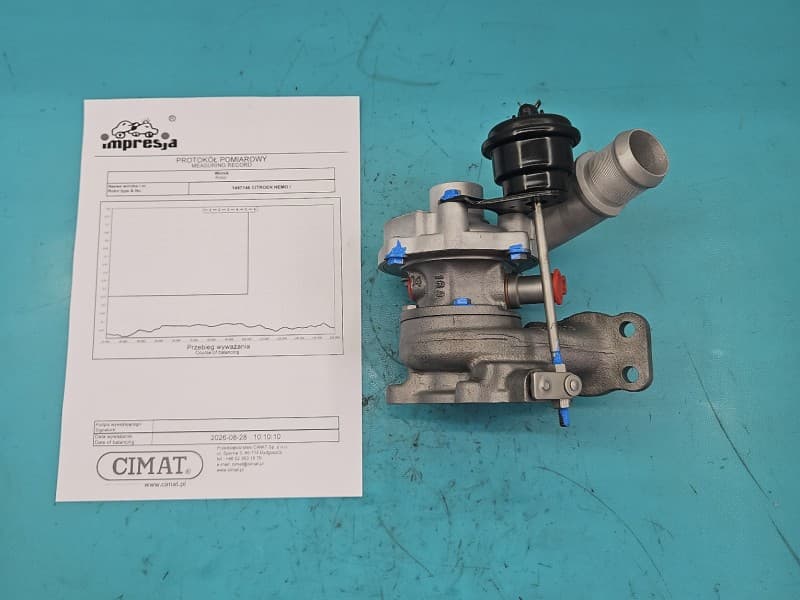 Turbosprężarka Regenerowana Citroen Nemo 1,4 hdi 68KM 54359700021 54359880021 KP35 966155480 KG50140953 00376 9661557480