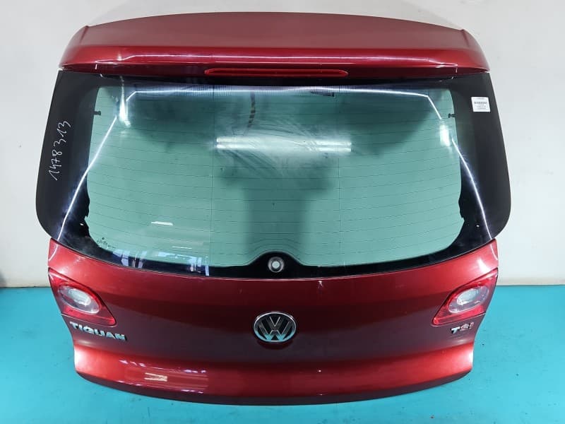 Klapa tył BAGAŻNIKA SZYBA Vw Tiguan I 07- HB 5d bordowy LA3T