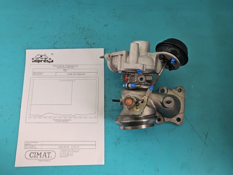Turbosprężarka Regenerowana Opel Grandland 1,2 T 131KM 836250-2 NGT1341Z 9818479380 ULP02614Y
