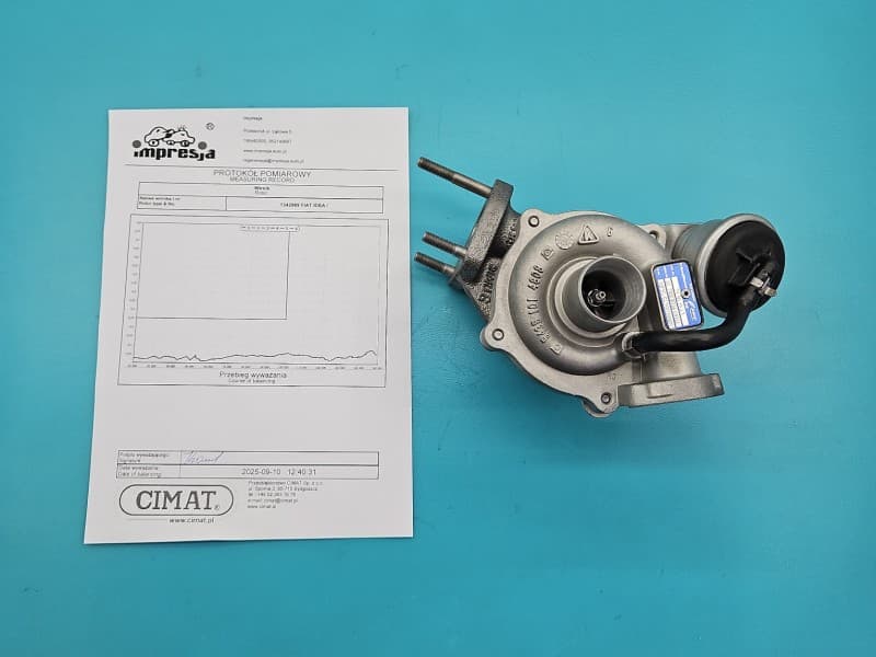 Turbosprężarka Regenerowana Fiat Idea 1.3 jtd 188A9000 69KM 54359700005 54359880005 KP35 KL71002078600324 73501343