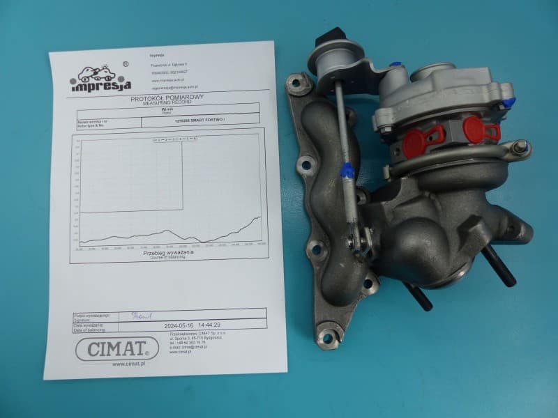 Turbosprężarka Regenerowana Smart Fortwo I 98-07 0,6 wiel 54KM 708837-1 A1600960499