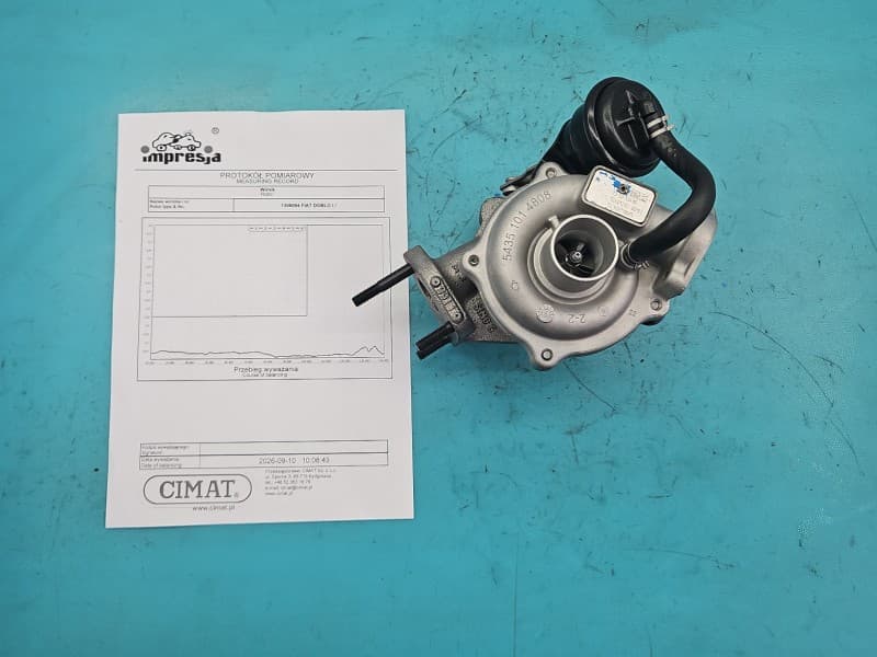 Turbosprężarka Regenerowana Fiat Doblo I 01-10 1.3 jtd 75KM 54359710005 54359700005 54359880005 735013430 LJ5000121000192