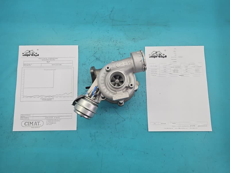 Turbosprężarka Regenerowana Audi A4 B6 1,9 tdi 131KM 717858-4 GT1749VA GS4 038145702G FID00496I 038145702G