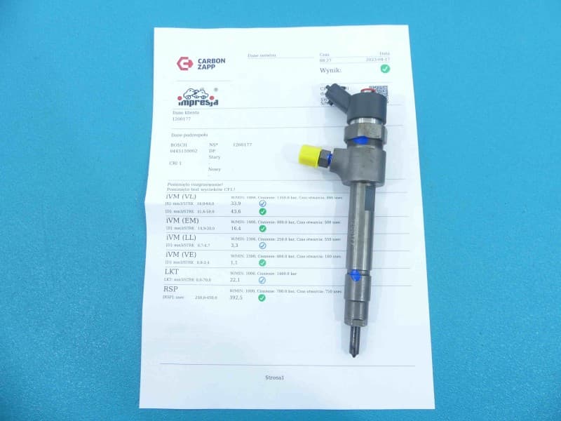 TESTOWANY Wtryskiwacz 0445110002 Lancia Lybra 1,9 jtd 105KM