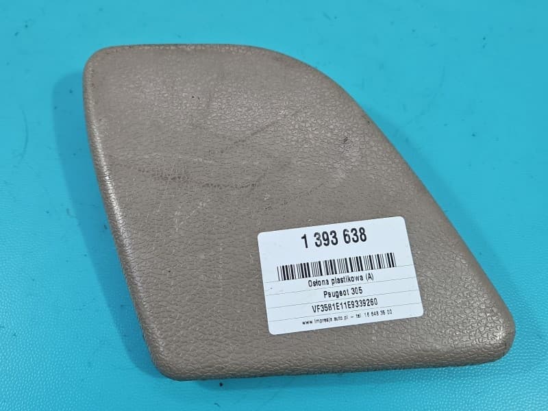 Osłona ZAŚLEPKA PLASTIK osłona pasa PRAWY TYŁ Peugeot 305 7920081306