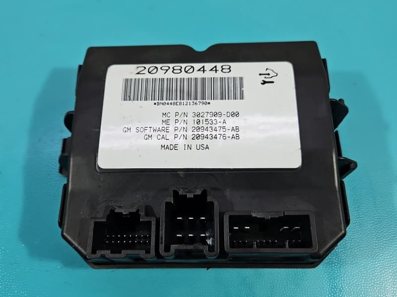 Sterownik moduł tylnej klapy Opel Insignia A 20980448