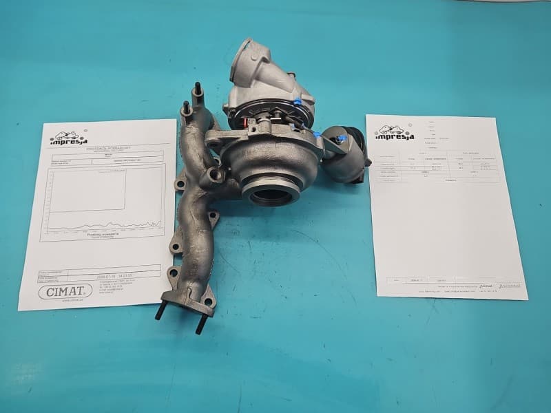 Turbosprężarka Regenerowana Vw Passat B6 2,0 tdi 170KM 757042-11 GT1749V HGR03G253014K JLA03907R 03G253014K