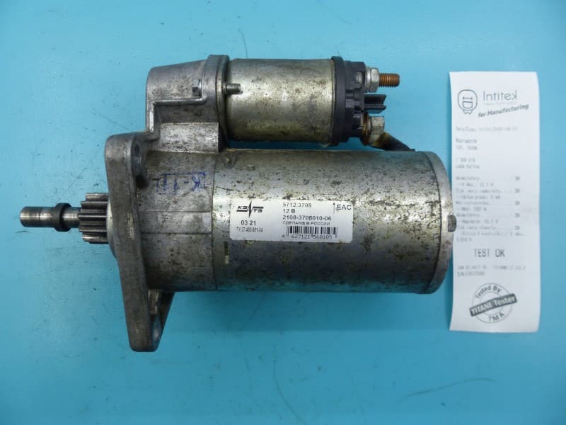 TEST Rozrusznik Lada Kalina 04-09 1,6 8V wiel 2108-3708010-06 57123.708