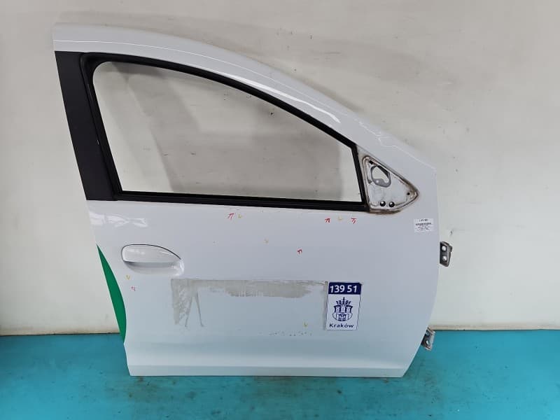 DRZWI PRZÓD PRAWE PASAŻERA Dacia Sandero II 12-20 5d biały DV369
