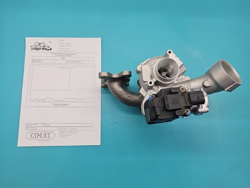 Turbosprężarka Regenerowana Skoda Fabia III 1,2 TSI CJZ 90KM 04E145721L 021216 144032 02456