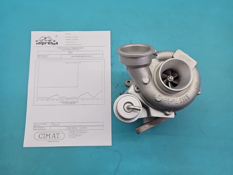 Turbosprężarka Regenerowana Mercedes Sprinter I 903 2.2 cdi 82KM VV11 AL2006 001207 032D A6110960599