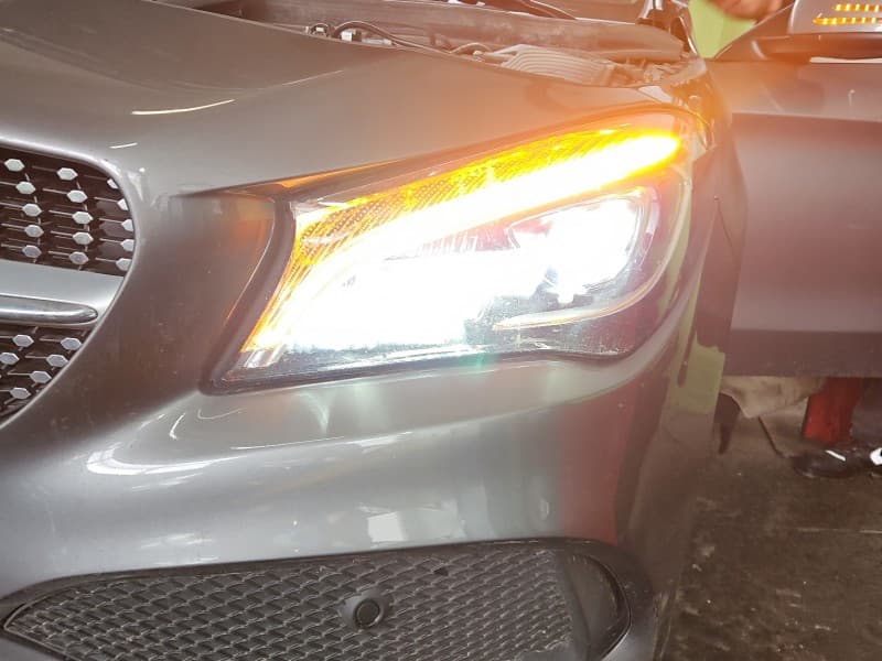 Reflektor lewy lampa przód Mercedes CLA C117 X117 EUROPA A1178206761