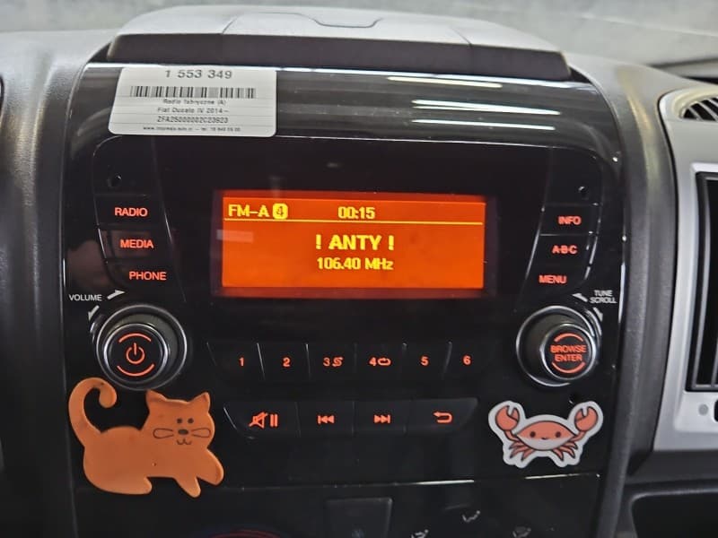 Radio fabryczne Fiat Ducato IV 07356443500 7356443500 radioodtwarzacz