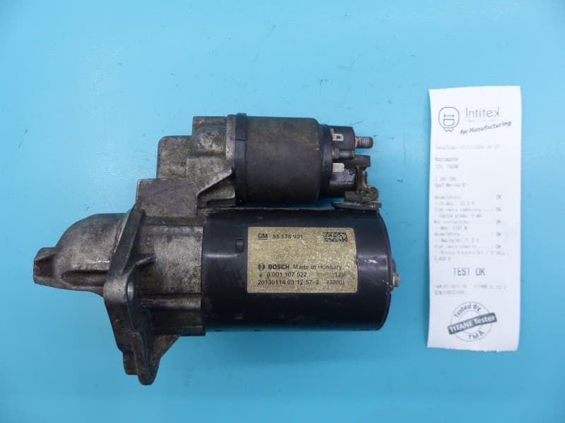 TEST Rozrusznik Opel Meriva B 1,4 T 55578921 0001107522