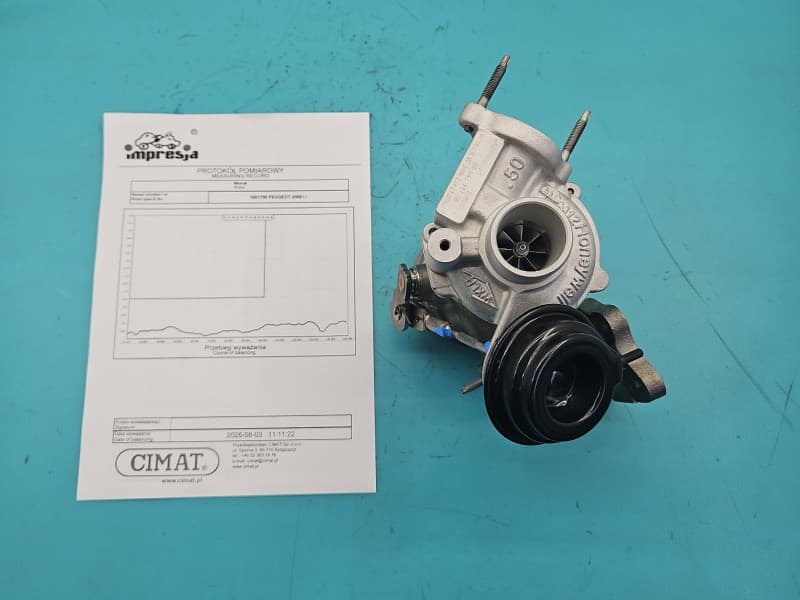 Turbosprężarka Regenerowana Peugeot 2008 I 13-19 1,2 12V 110KM 836250-2 NGT1341Z 9818479380 UIP03048V