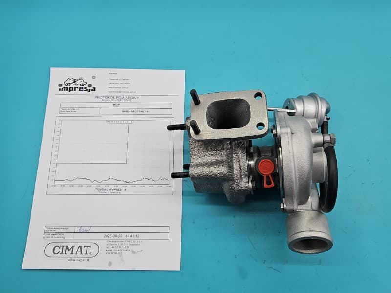Turbosprężarka Regenerowana Iveco Daily III 99-06 2,8 TD 110KM K03-037 53039700037 53039880037 500358190 K03-037FG5054435