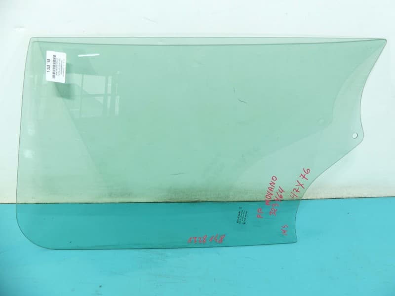 Szyba drzwi przód prawa pasażera Opel Movano III DUŻA 47X76CM PASAŻERA HB