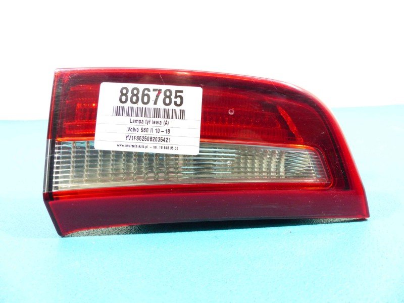 Lampa tył lewa VOLVO S60 II 10-18 sedan