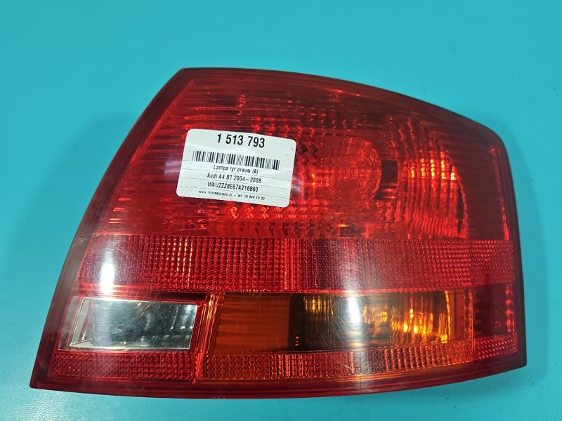 Lampa tył prawa Producent części: Audi, KOMBI AVANT W BŁOTNIK BEZ LISTWY ŻARÓWKOWEJ Audi A4 B7 kombi