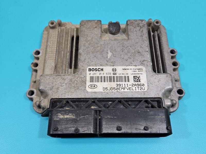 Komputer Sterownik silnika 0281018639, 39111-2A960 Kia Ceed II 12-18 1.6 crdi (D4FB)