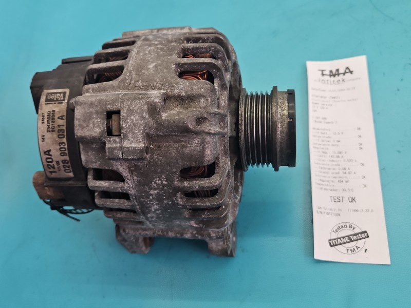 TEST Alternator Skoda Superb I 1.9 tdi 2542508D, 028903031A