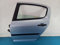 Drzwi tył lewe Peugeot 407 sedan 4d błękitny EYLC