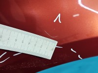 Błotnik przód prawy Renault Modus bordowy TEB76