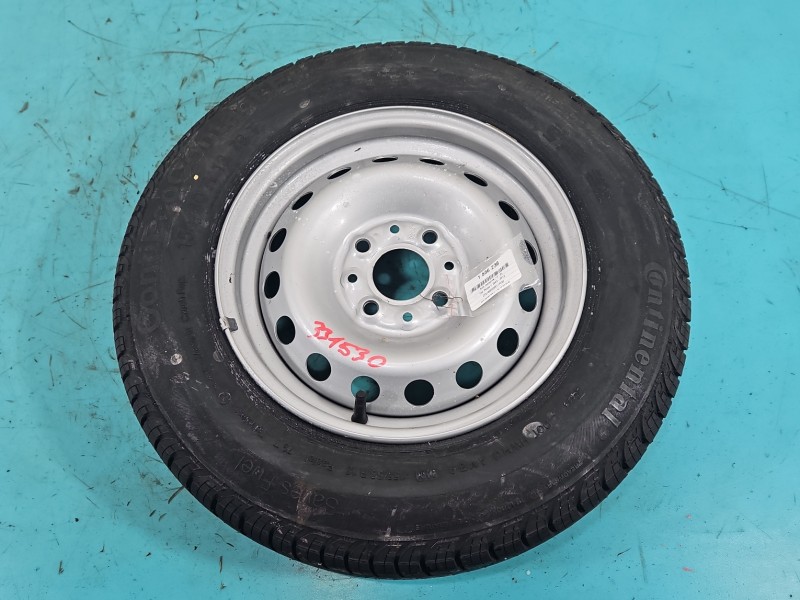 Koło zapasowe 13" dojazdowe dojazdówka Fiat Panda II Rozstaw śrub: 4x98, Continental, 155 mm, Profil opony: 80, Kod...