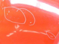 Błotnik przód prawy Mercedes W168 czerwony