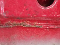 Maska przednia Vw Golf II czerwony LY3D