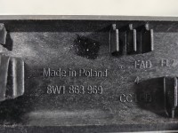 Listwa dekor deski Audi A5 F5 8W6867410, 8W1919616, 8W1863969 Europejska, 5szt, uszkodzenia widoczne na zdjęciach. kpl.
