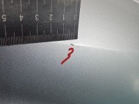 Błotnik przód prawy Renault Scenic II srebrny TED69