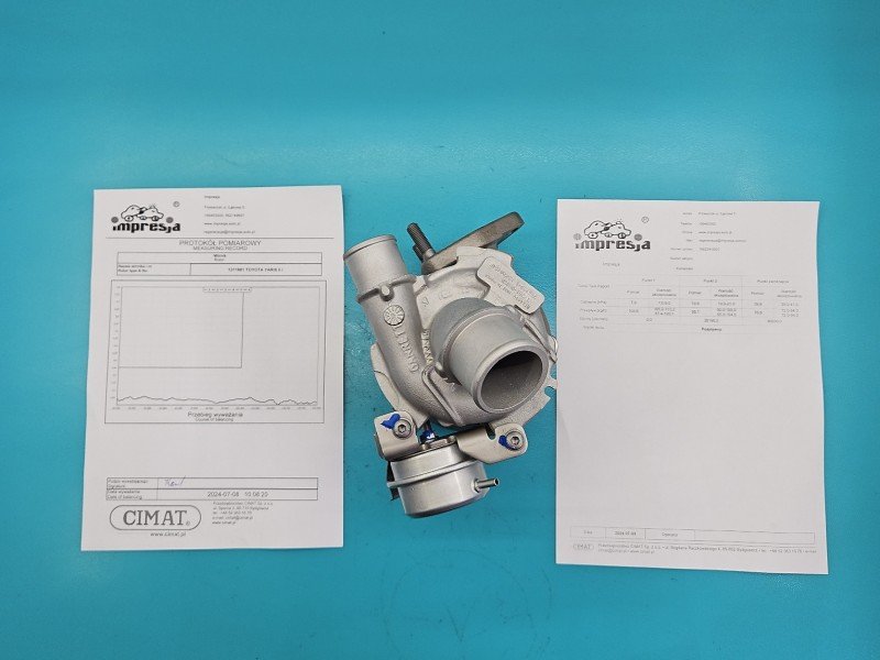 Turbosprężarka Regenerowana Toyota Yaris II 766259-1, GT1444V, 17201-0N030 1.4 D4D 90KM