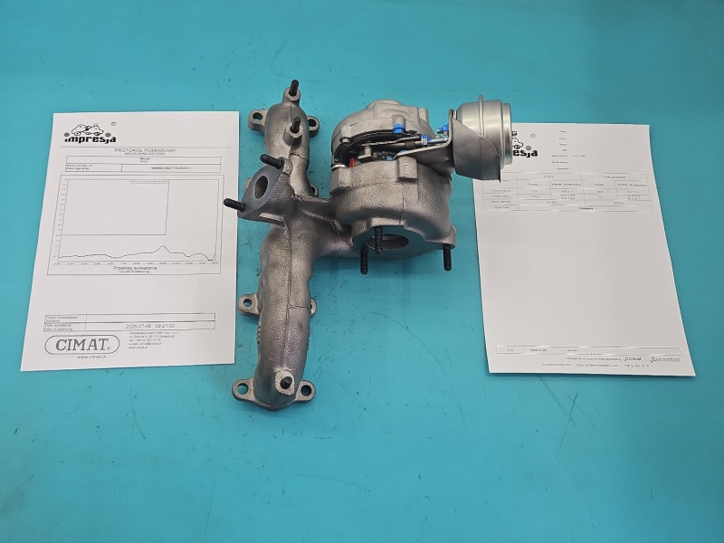 Turbosprężarka Regenerowana Seat Toledo II Leon I 1.9 tdi 110KM 713673-2, GT1749V, 038253019N