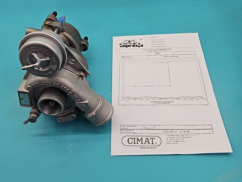 Turbosprężarka Regenerowana Audi A4 B6 53039880029, 5303-988-0029, 53039700029 1.8 T 163KM Turbosprężarka Regenerowana Audi A4 B6 53039880029, 5303-988-0029, 53039700029 1.8 T 163KM