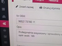 Wtryskiwacz Citroen Berlingo I 2.0 hdi 9652173780