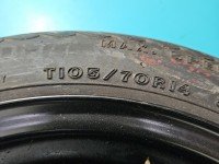 Koło zapasowe 14" dojazdowe dojazdówka Seat Ibiza II Średnica felgi: 14", Rozstaw śrub: 4x100, Firestone, 104X26, 3,5J ET38...