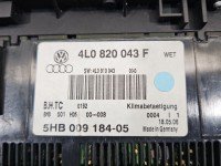 Konsola panel nawiewu AUDI Q7 I 4L 4L0820043F, 5HB009184-05, 4L0910043