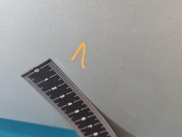 Maska przednia MERCEDES W176 POLAR SILVER - METALLIC PAINT (761U)