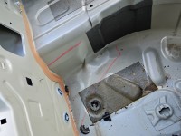 Pas tylny podłoga wanna bagażnika Skoda Fabia IV HB