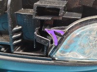 Lusterko lewe pin Volvo V40 II 12- HB 5d kolor 707-46 europa