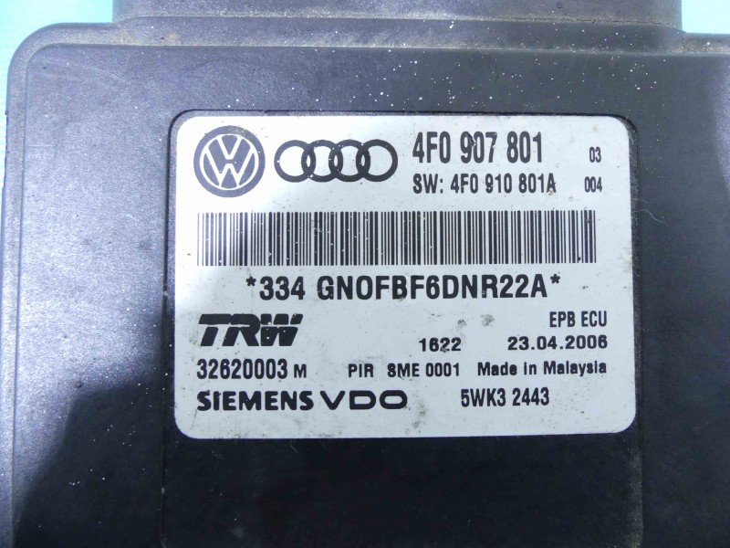 Sterownik moduł Audi A6 C6 4F0907801