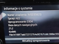 Radio fabryczne Skoda Superb III 3V0919605D radioodtwarzacz