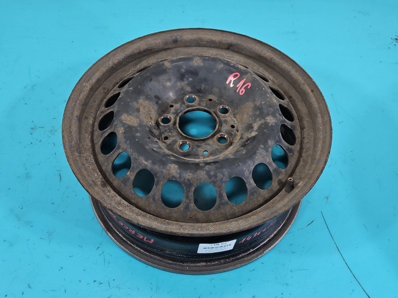 Felga stalowa 16" Mercedes W245 Szerokość felgi: 6.0", Rozstaw śrub: 5x112, Odsadzenie (ET): 46, Mercedes, R16 5x112 ET46 6J Felga stalowa 16" Mercedes W245 Szerokość felgi: 6.0", Rozstaw śrub: 5x112, Odsadzenie (ET): 46, Mercedes, R16 5x112 ET46 6J