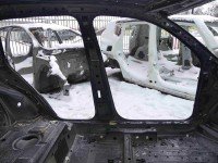 Próg lewy SŁUPEK ŚRODKOWY B Vw Tiguan I 07- HB 5d czarny C9X