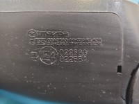 Lusterko lewe Mazda 2 II DE czarny, malowana, elektryczny, Europejska, Kod lakieru: 35N, porysowany lakier. Odpryski. 7pin...