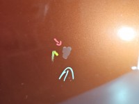 Maska przednia Dacia Sandero I 08-12 bordowy TEB76